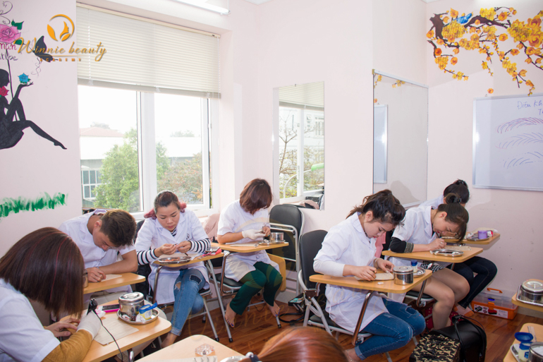 khóa học phun thêu thẩm mỹ cơ bản, khóa học xăm lông mày cơ bản