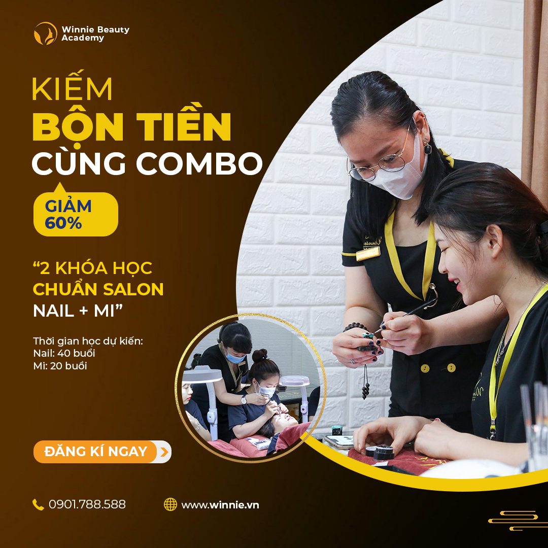 Combo khóa học Nail Mi giảm học phí bất ngờ