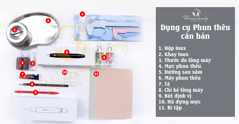 dụng cụ phun thêu thẩm mỹ, dụng cụ phun xăm thẩm mỹ